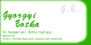 gyorgyi botka business card